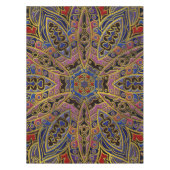 Mandala Gold Embossed op Faux Leather Tafelkleed (Voorkant)