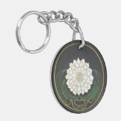Mandala Golden Flower Sleutelhanger (Voorkant Links)