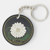 Mandala Golden Flower Sleutelhanger (Achterkant)
