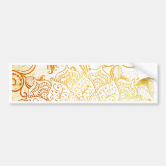 Mandala - Golden penseel Bumpersticker
