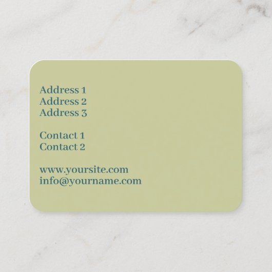 MANDALA Golden Rosette - Carte de visite (Dos)