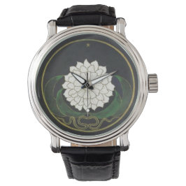 Mandala gouden bloem horloge