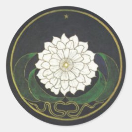 Mandala gouden bloem ronde sticker