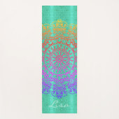 Mandala Green w / Naam Yoga Mat (Voorkant)