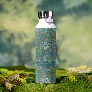 Mandala Green Waterfles