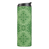 Mandala Groene Thermische Tumblers Thermosbeker (Gedraaid links)