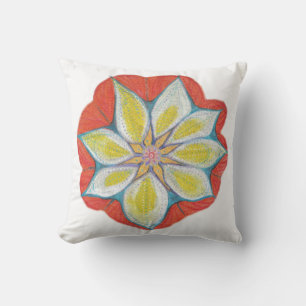 Mandala hand-geschilde schroefdraad 41 cm x 41 cm kussen