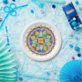 Mandala Handbeschilderd Waterverf Papier Bord 7 in (Feest)
