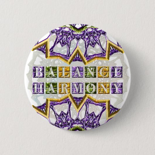 Mandala, Harmony, Balance Spring Gem Ronde Button 5,7 Cm (Voorkant)