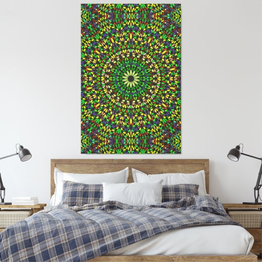 Mandala Harmony – Élégance de toile premium enroul (Insitu(Chambre))