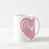 Mandala Heart Coffee Mug (Devant droit)