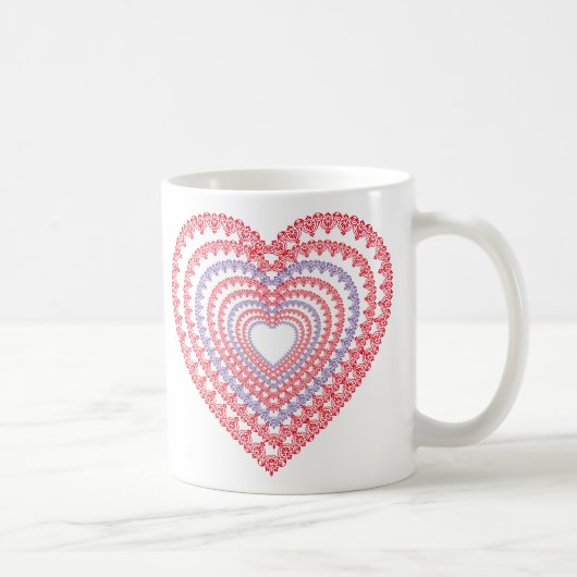 Mandala Heart Coffee Mug (Droite)