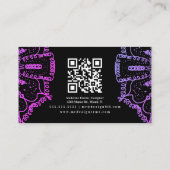 Mandala Henna Artist Yoga Macrame Carte de visite (Dos)