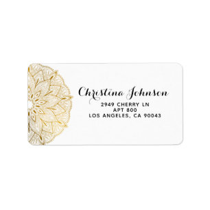 Mandala Henna Etiket