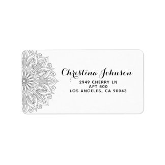 Mandala Henna Etiket