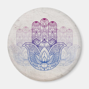 Mandala Henna Lotus Hand Magneet