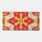 Mandala Hexagonal Rouge et Jaune (Recto)