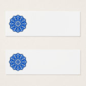 Mandala in blauw Profiel Kaart (Voorkant /achterkant)