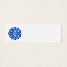 Mandala in blauw Profiel Kaart