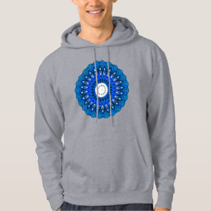 Mandala in Blue Hoodie Sweatshirt of T-Shirt