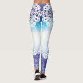 Mandala in Blue Hues Leggings (Achterkant)