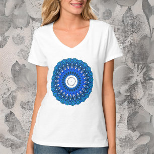 Mandala in Blue T-Shirt of Sweatshirt