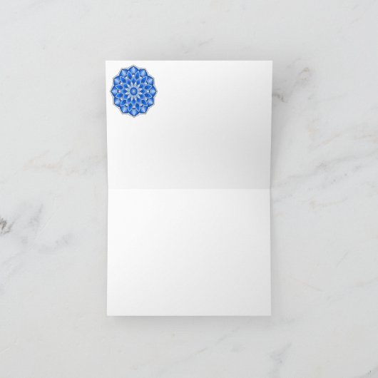 Mandala in het blauw (Binnen)