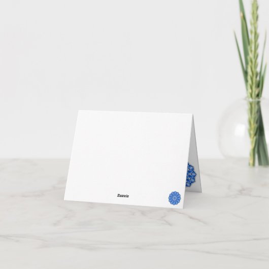 Mandala in het blauw (Achterkant)