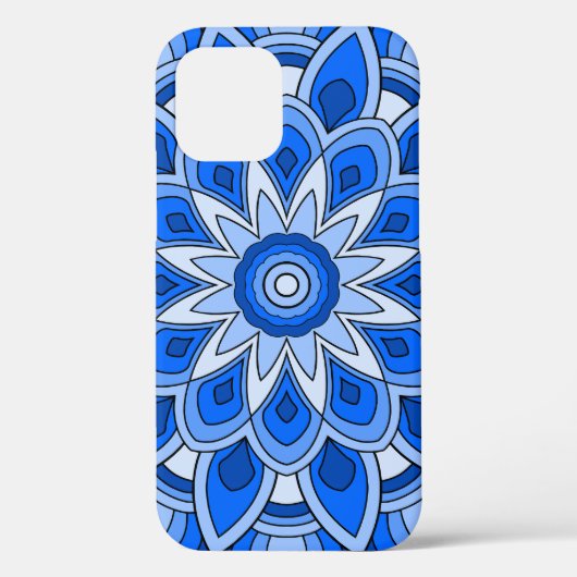 Mandala in het blauw Case-Mate iPhone case (Achterkant)