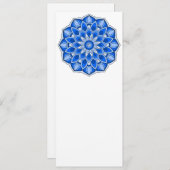 Mandala in het blauw kaart (Voorkant / Achterkant)
