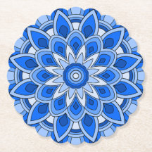 Mandala in het blauw