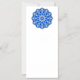 Mandala in het blauw magnetische uitnodiging