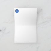 Mandala in het blauw notitiekaartje (Binnen)