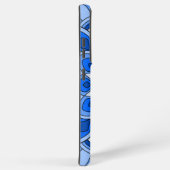 Mandala in het blauw samsung galaxy hoesje (Rechterkant)