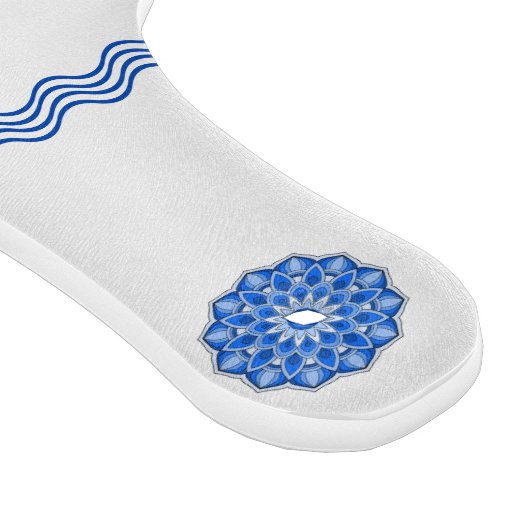 Mandala in het blauw snijplank (Hoek)