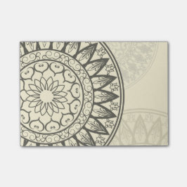 Mandala in Soft Yellow Post-it® Notes