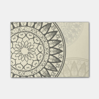 Mandala in Soft Yellow Post-it® Notes