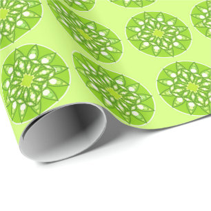 Mandala in tinten groen cadeaupapier
