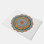 mandala in verschillende kleuren deurmat (Schuin)