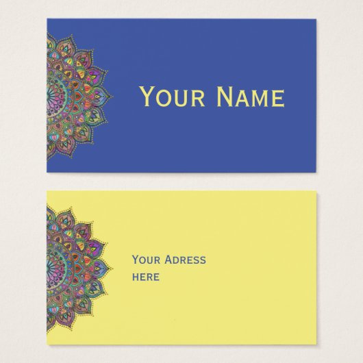 Mandala Inde Style 1 (Devant & derrière)