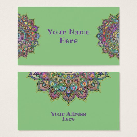 Mandala Inde Style 1 (Devant & derrière)