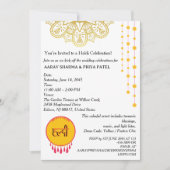 Mandala Indian Haldi Ceremony Invitation  (Devant)