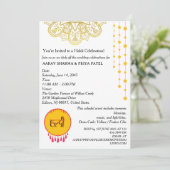Mandala Indian Haldi Ceremony Invitation  (Debout devant)