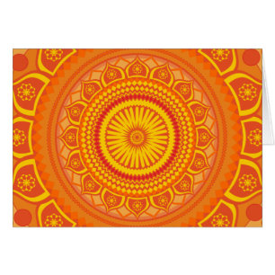 mandala indien Orange