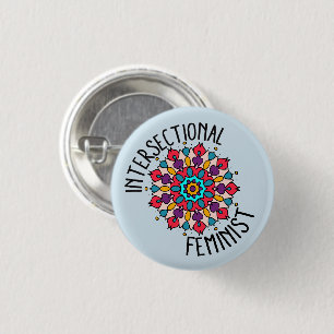 Mandala Intersectionele Feministische Button