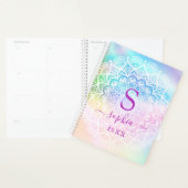 Mandala iridescent holographique élégant personnal (Devant avec enveloppe)