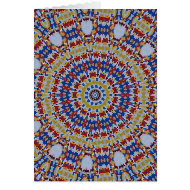 Mandala jaune bleu (Devant)