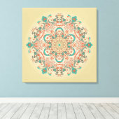 Mandala Kaleidoscop - Toile enveloppée (Insitu (Plancher de Bois))