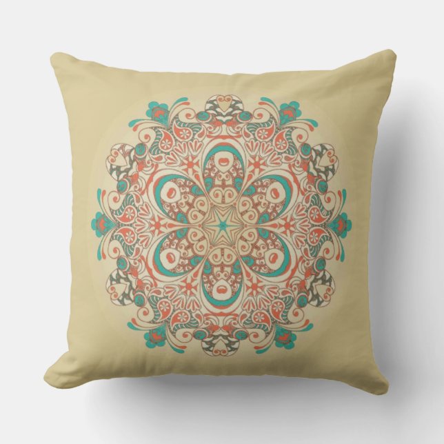 Mandala Kaléidoscope Mandala - Oreiller (Recto)