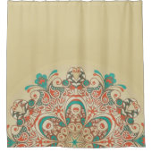 Mandala Kaleidoscope Mosaïque - Rideau de douche (Devant)